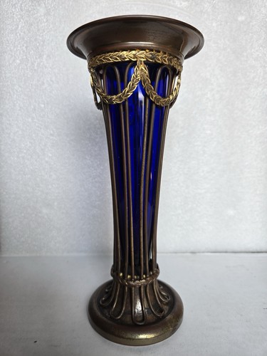 Vintage blue glass - blue,