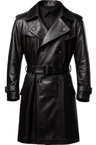 Men genuine lambskin leather - lambskin,