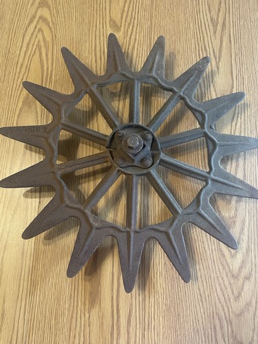 Vintage cast iron - cast, wheel