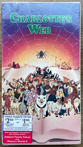 Charlotte web vhs tape - vhs,
