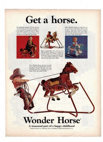 Wonder horse vintage - wonder, ad