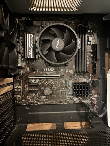 Mobo cpu ram msi b450m - cpu,, ram: