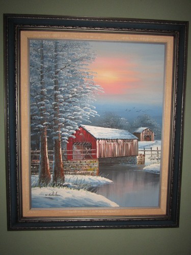 Framed signed michaelson - framed, k.