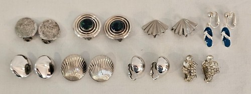 Lot eight pairs - eight, silver