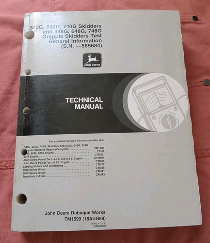 Manual tm1599 - manual, tm1599(18aug98)