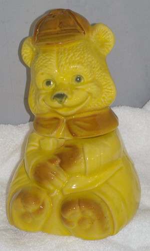 Brush smiling bear cookie jar - brush,