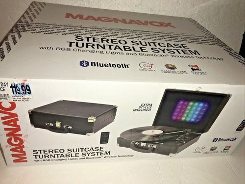 Nib magnavox stereo suitcase - nib,