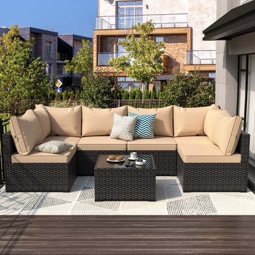 Pcs patio wicker - 7, furniture