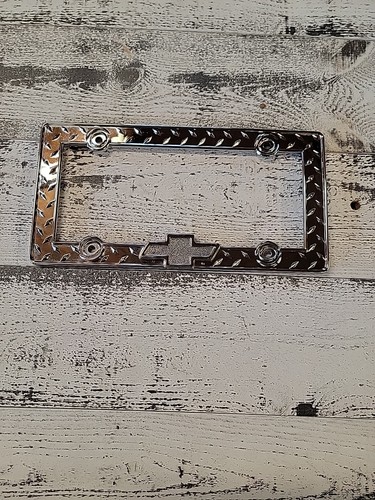 Chrome license plate - chrome,