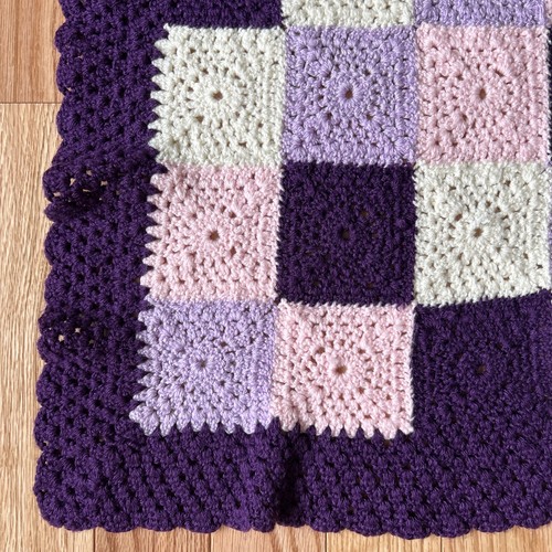 Handmade knit baby afghan - handmade,