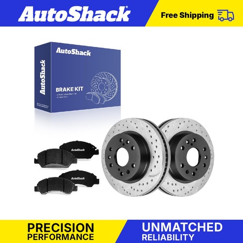 Front drilled slotted brake - front,