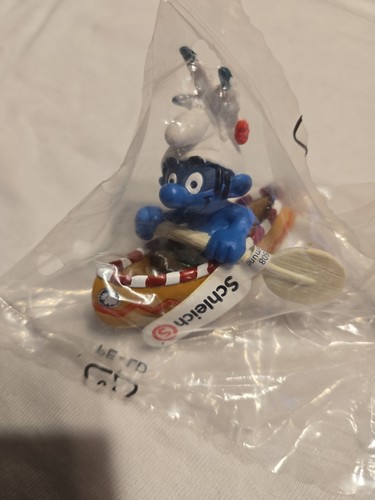 Schleich smurfs 20549 canoe - smurfs,