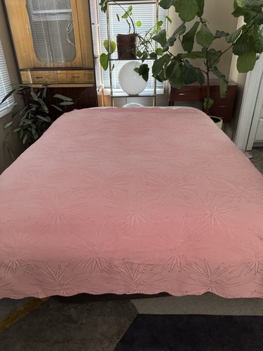Vintage bates rayon bedspread - vintage,