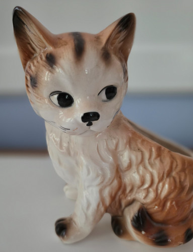 Vintage 1960 ceramic brown - vintage,