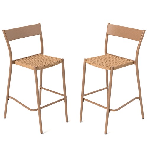 2pcs patio barstools outdoor - barstools,