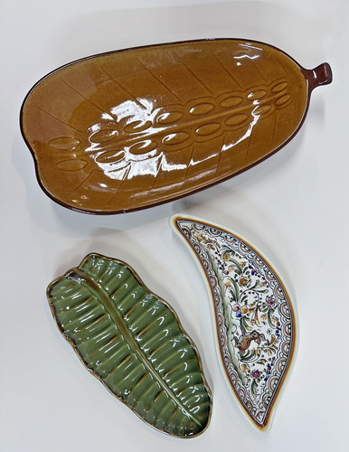 Vintage leaf shaped - vintage, ceramic