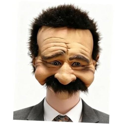 Funny old man latex mask - funny,