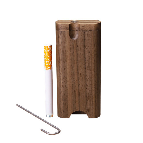 Wooden dugout stash box - box, self