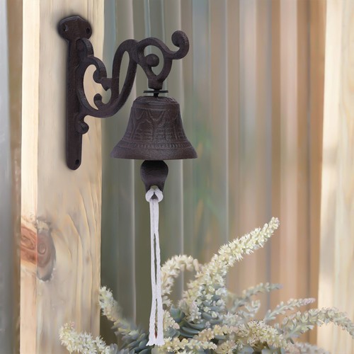 Cast iron door - bell, wall