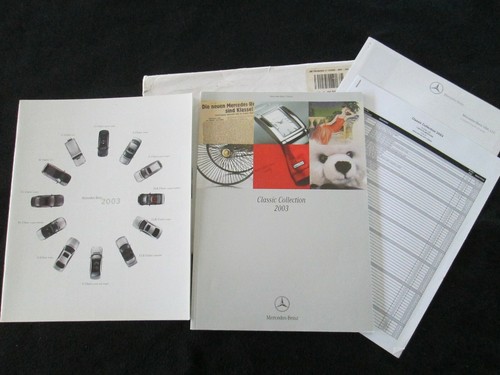 2003 mercedes brochure set - brochure,