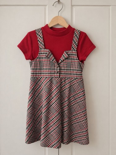 Girls piece red - girls, jumper