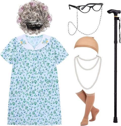 Charming old lady - old,