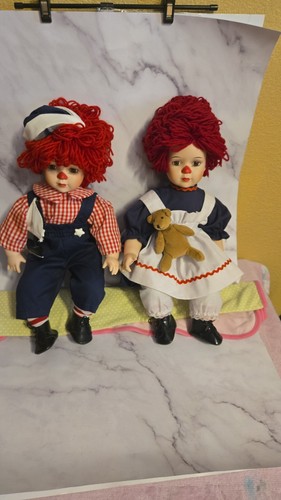 Raggedy ann and andy porcelain - raggedy,