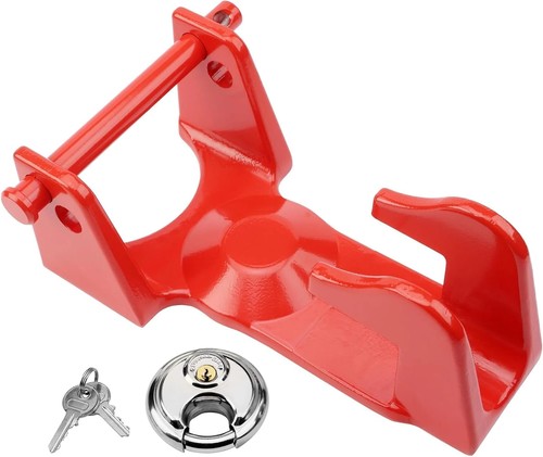 Gooseneck trailer hitch lock - trailer,