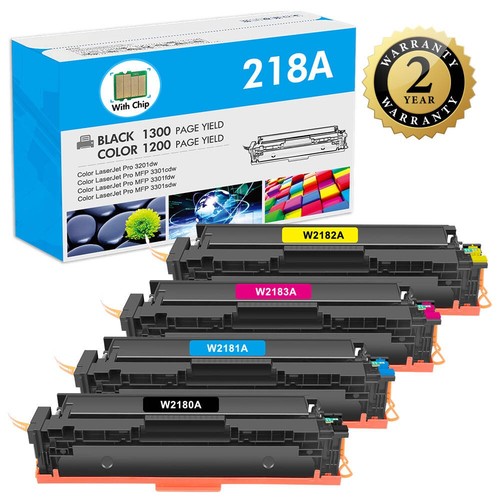4pk w2180a toner fits - w2180a, hp