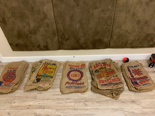 Lot vintage potato sacks - lot,