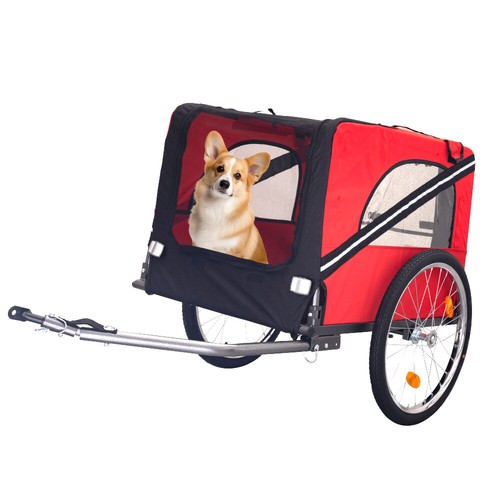 Dog bike trailer breathable - dog,