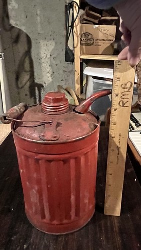Vintage red industrial - vintage, can