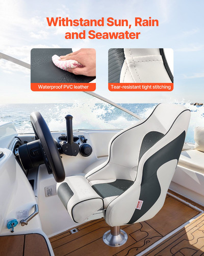 Boat seat high - seat,, backrest