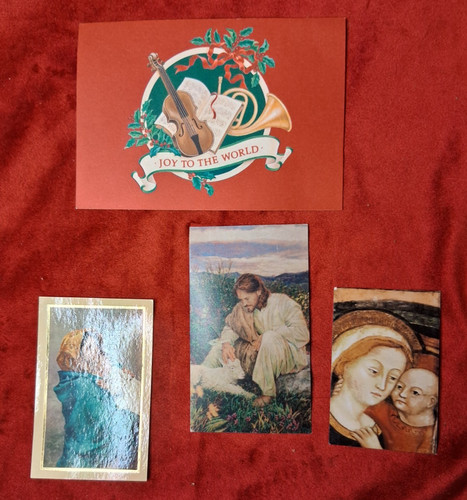 Vintage catholic prayer cards - vintage,