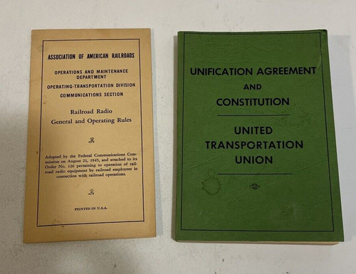 Railroad rule books - -,