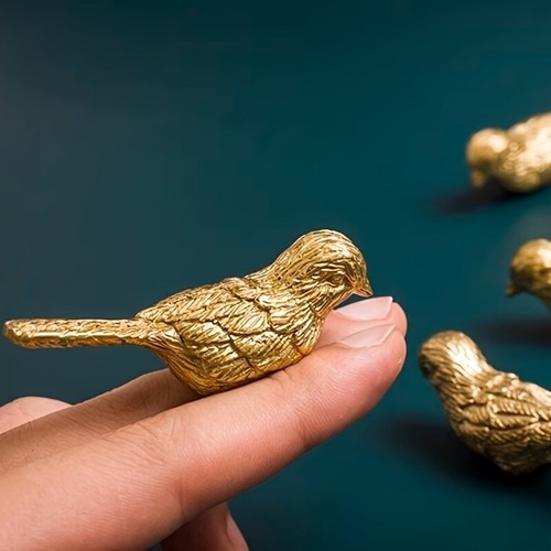 Metal birds cabinet knobs - 2x,
