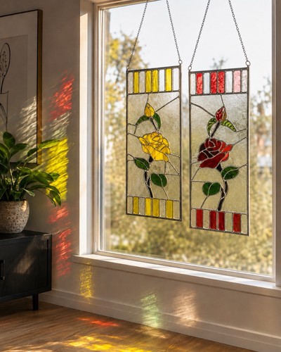 Vintage stained glass - vintage,