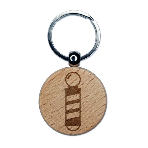 Barber pole icon engraved - pole,