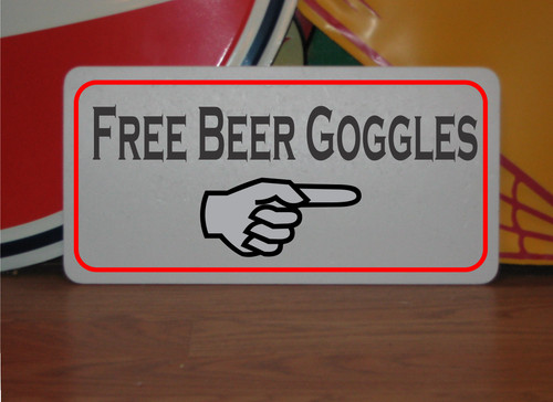 Free beer goggles arrow - w/,