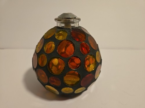 Vintage mosaic oil - oil, globe