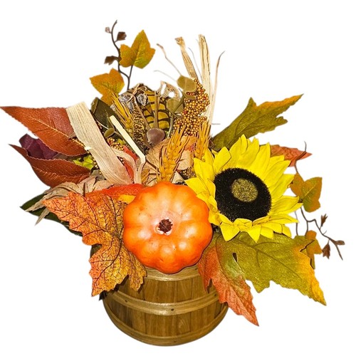 Rustic fall sunflower pumpkin - fall,