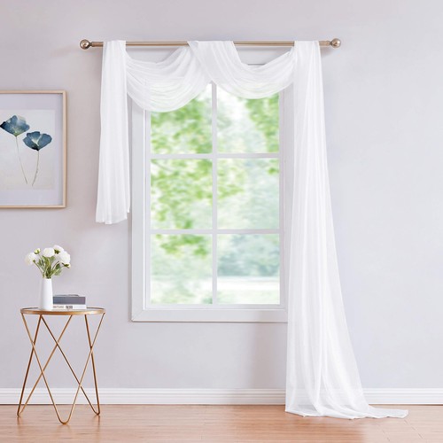 White window scarf - white,