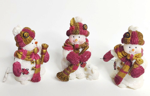 Ganz snowman set red - snowman,
