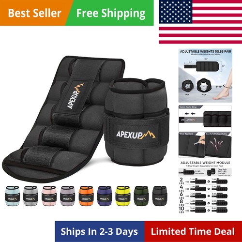 10lbs pair adjustable ankle - 10lbs/pair,