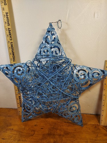 Hanging blue glitter - 18",
