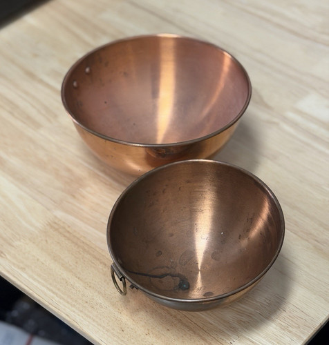2pc copper mixing bowl - 2pc,