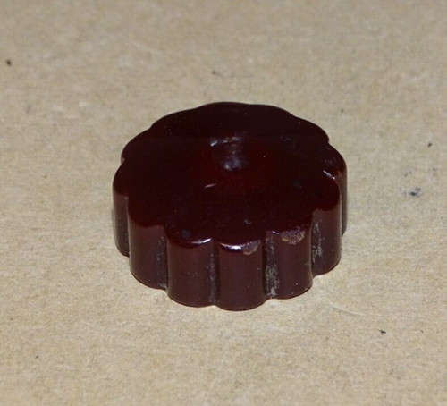 Catalin radio knob - knob,, maroon