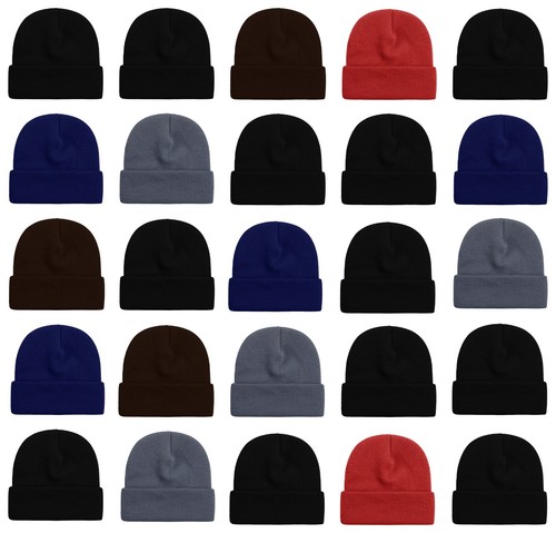 Pack winter beanie hats - 25,