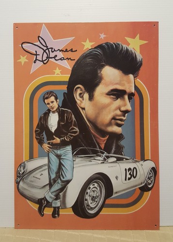 James dean 12 metal tin - james,