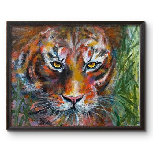 Tiger the forest 11x14 - forest,